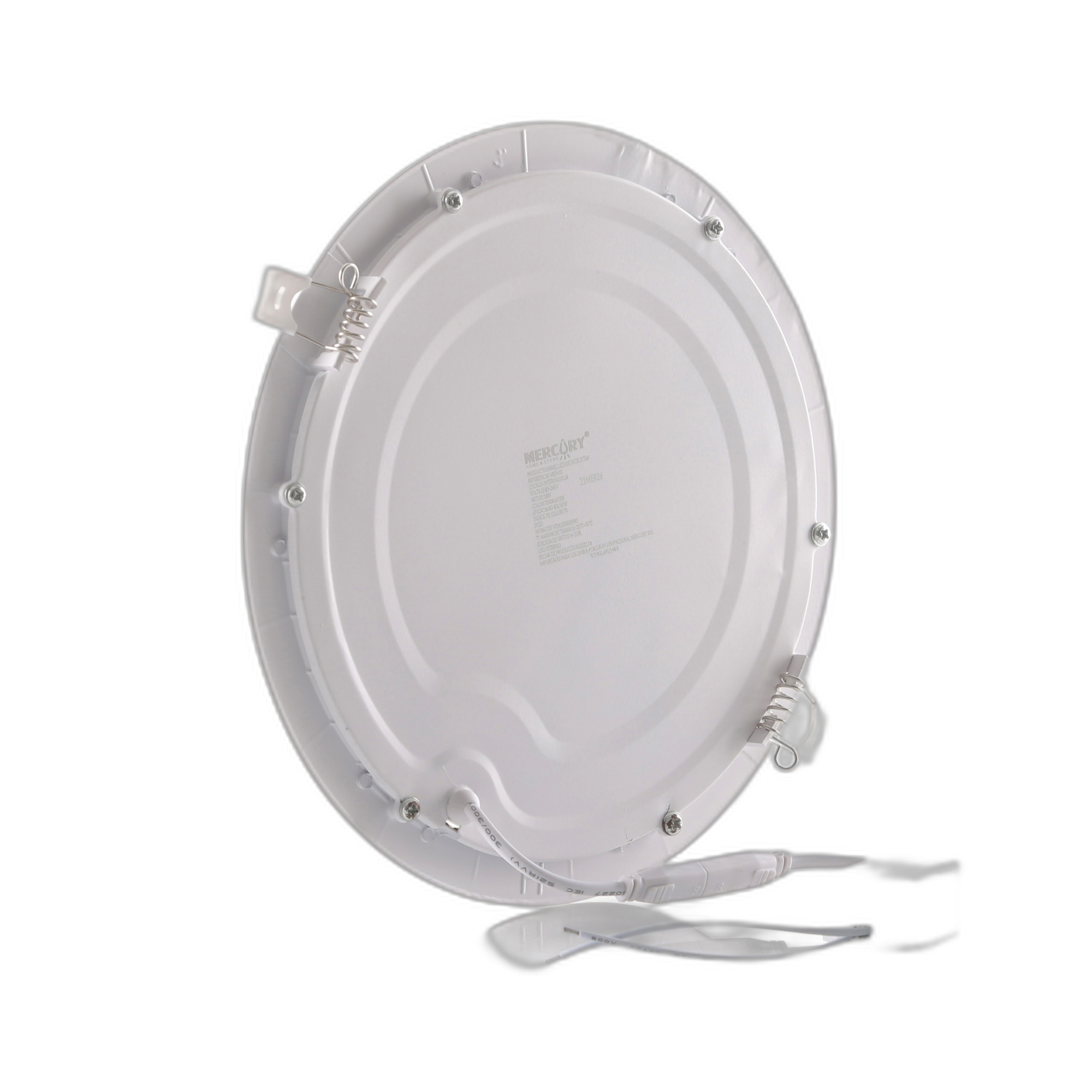 Panel LED incrustar redondo luz blanca Mercury