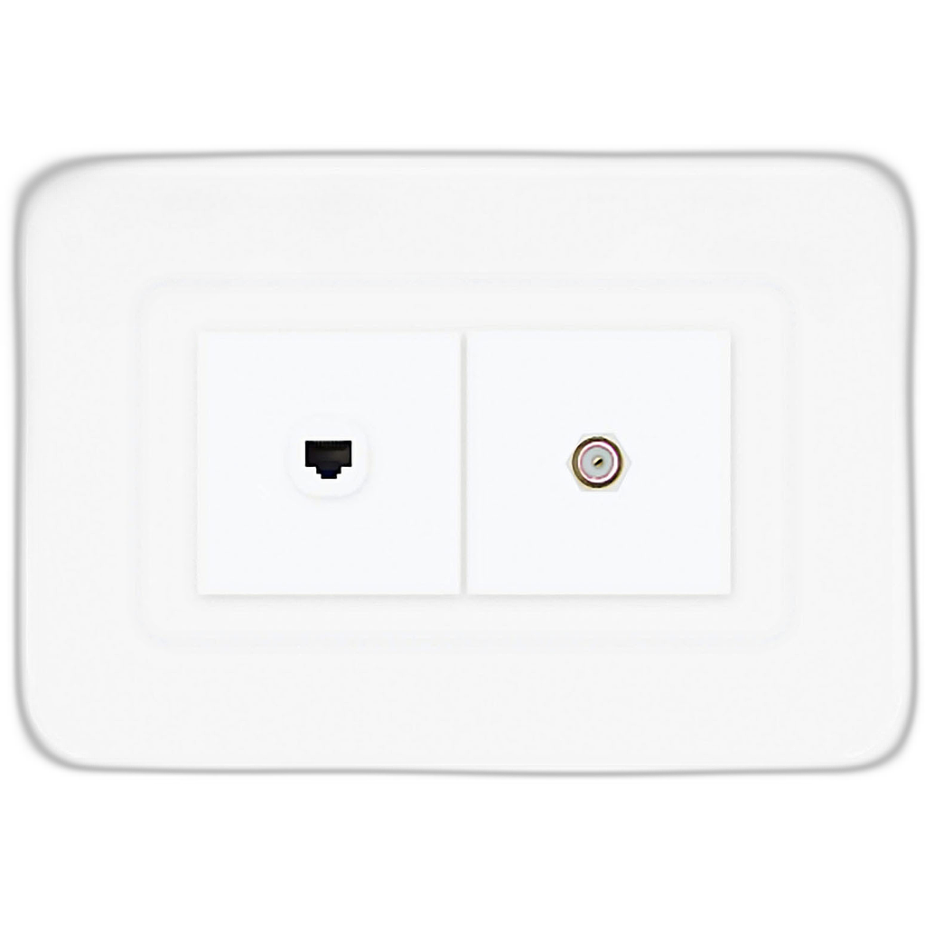 Toma coaxial+tel