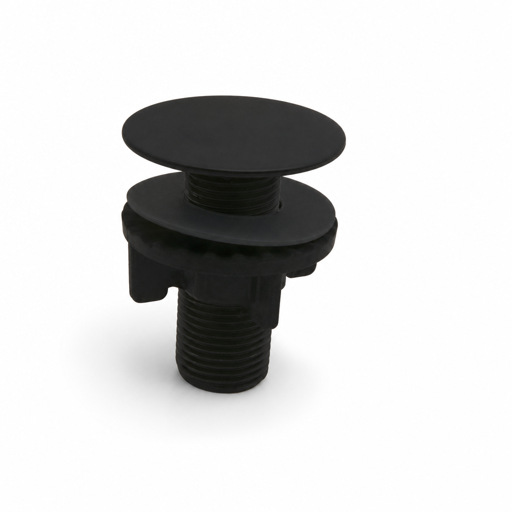 Tapon decorativo negro mate x 2