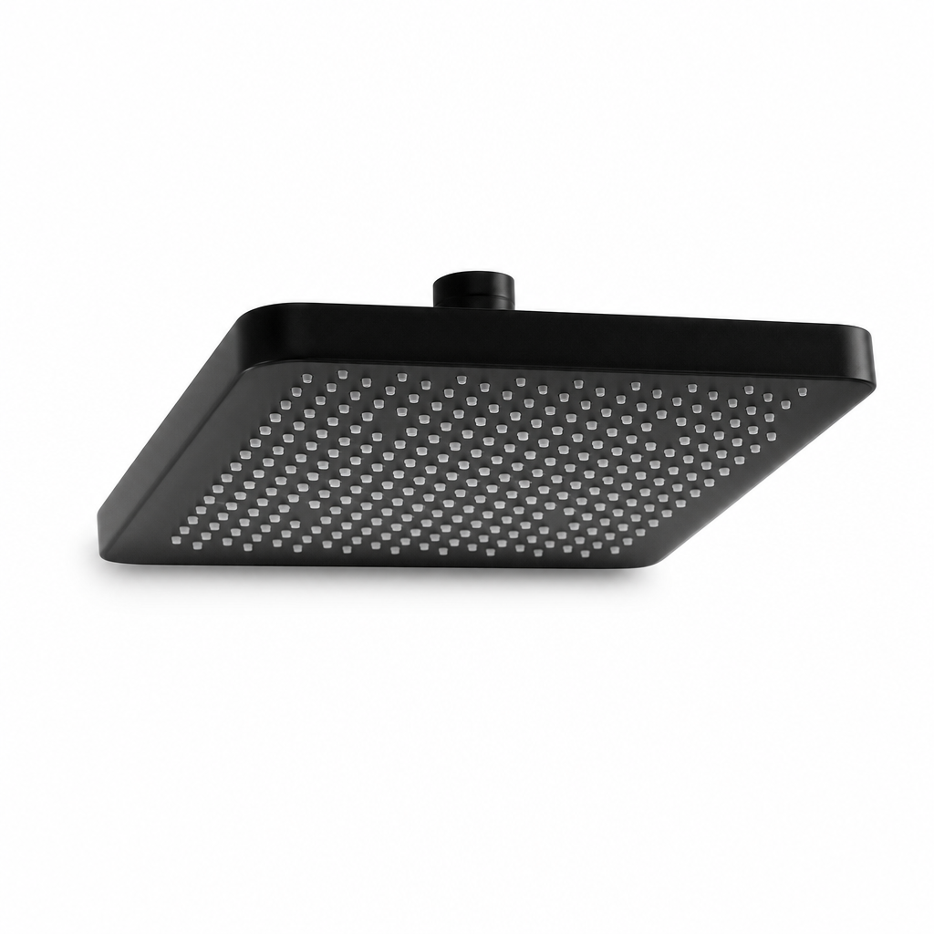 REGADERA RECTANGULAR 20X30CM PLASTICA NEGRO MATE
