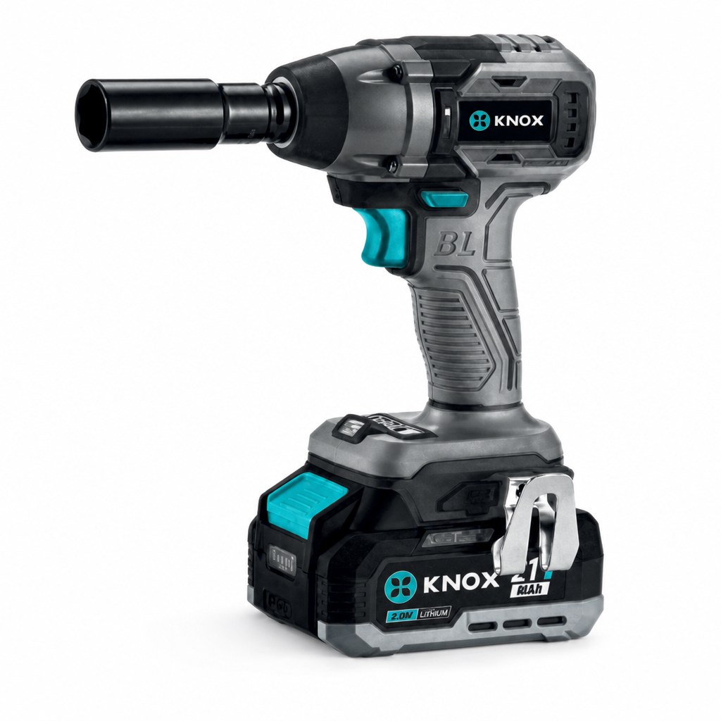 LLAVE DE IMPACTO INALAMBRICA 1/2” BRUSHLESS 21V - 2300 RPM - 350 N.M KNOX