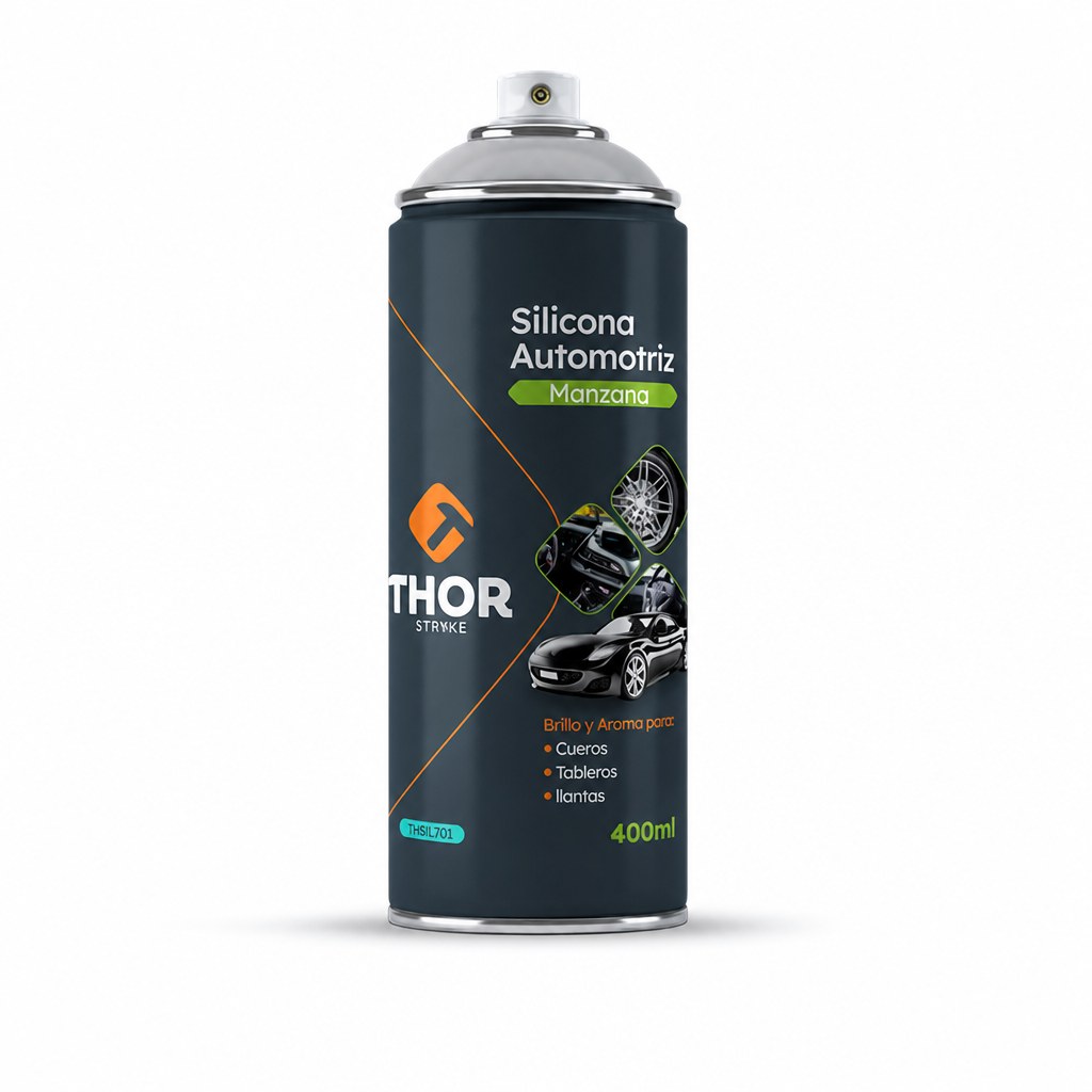 Silicona en spray 400ML aroma manzana Thor