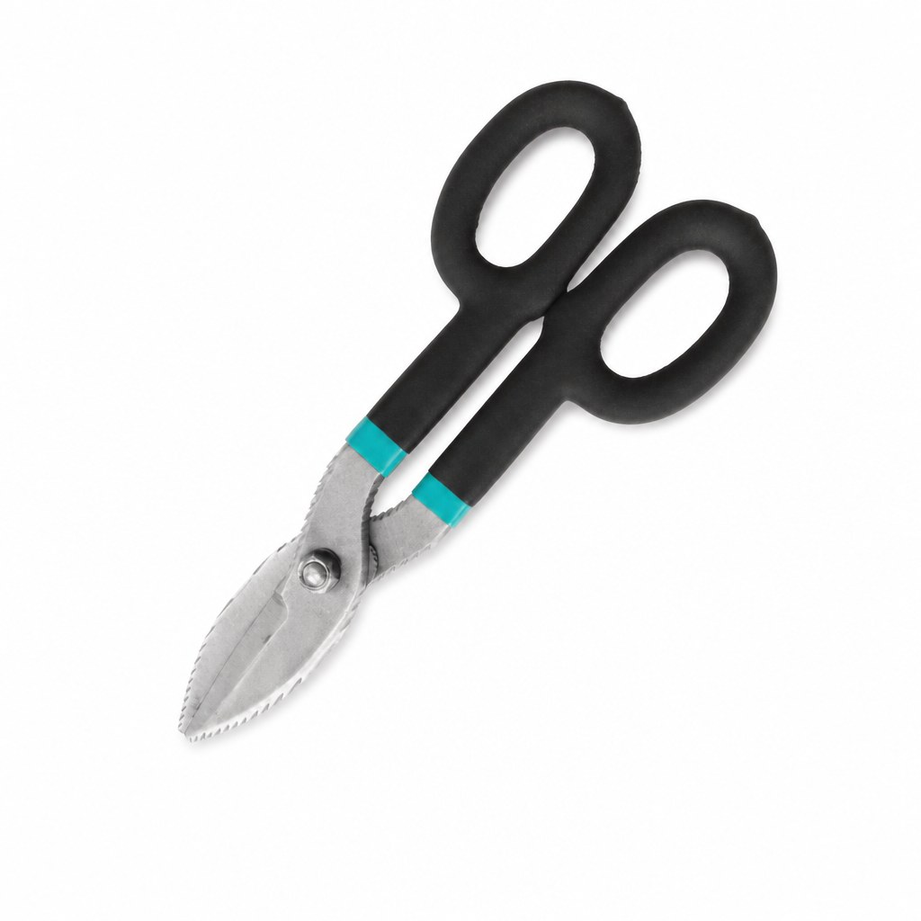 Tijera de aviacion recto 10" amarilla Knox