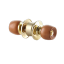 Cerradura alcoba pomo madera clara Mercury