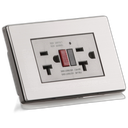 Toma doble GFCI 20A Stainless 