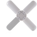 Bombillo LED E27 4 aspas escualizable 40W 6500K