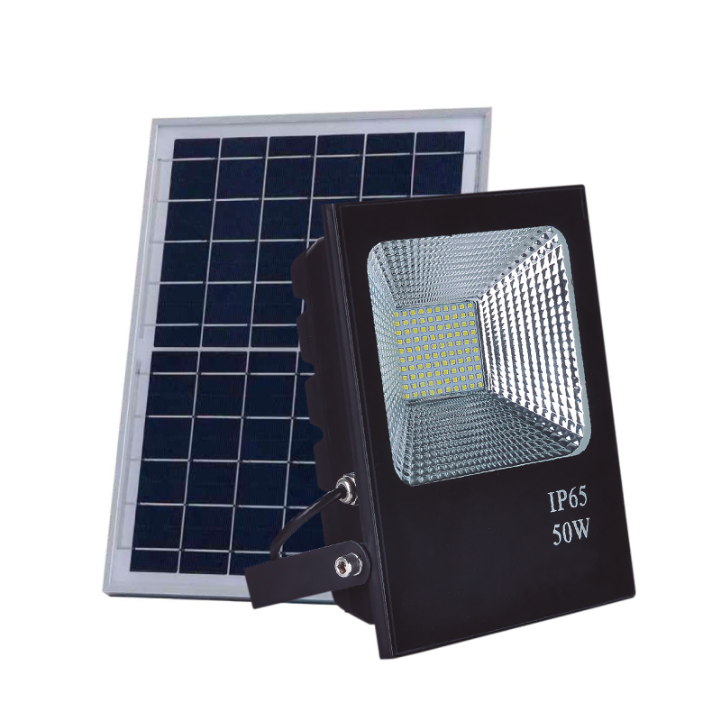 Reflector LED con panel solar