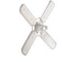 Bombillo LED E27 4 aspas escualizable 50W 6500K