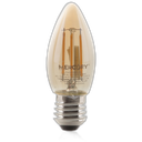 Bombillo LED E27 filamento C35 vela 4W 2700K