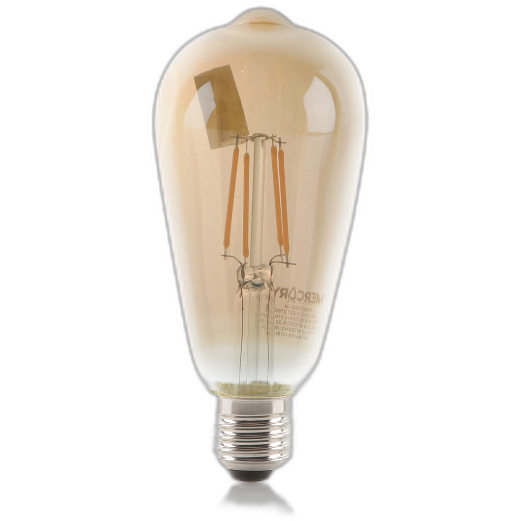 Bombillo LED vintage E27 filamento ST64 4W 2700K