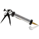 Pistola calafateo tubular gris 570gr Mercury