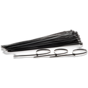 Amarre plastico nylon 4mm x 25cm Negro x 100und Mercury