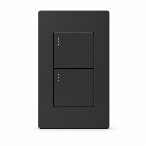[ETI189] INTERRUPTOR DOBLE MERCURY LINEA PLUS NEGRO