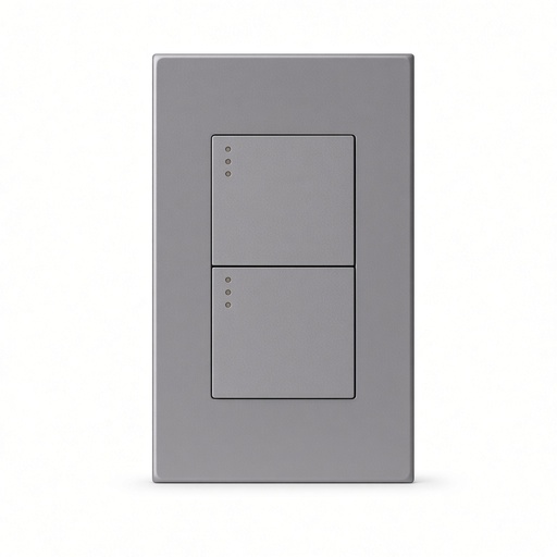 [ETI202] INTERRUPTOR DOBLE MERCURY LINEA PLUS SILVER