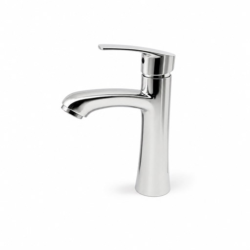 [VQAHLVF004] Llave lavamanos agua fria Ammer mediana cromo