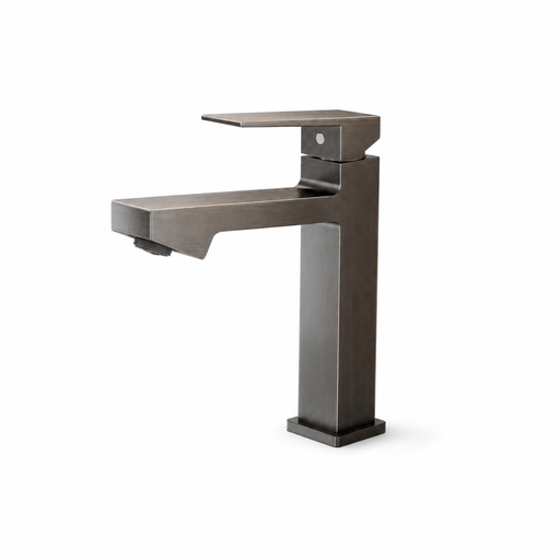 [VQAHLVF013] Llave lavamanos agua fria solid loira mediana aluminio gris