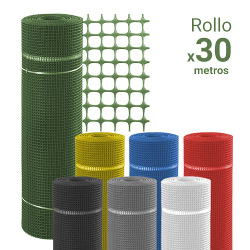 Malla plastica orificio cuadrado - Rollo x 30m Polok
