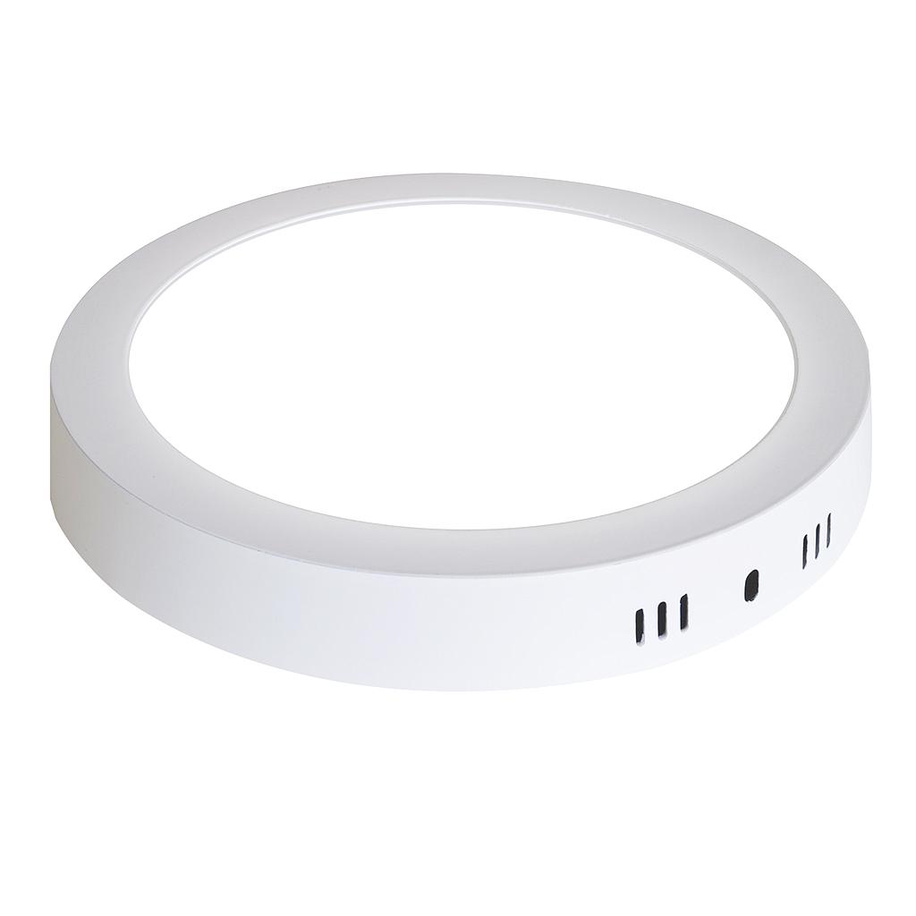 Panel LED sobreponer redondo luz blanca