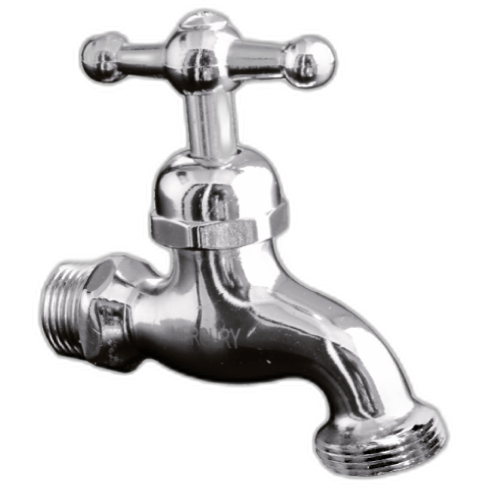 Llave jardin plateada manija metal 225gr Mercury 