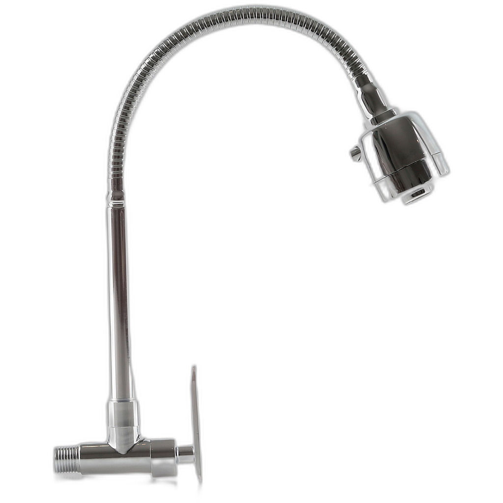 Llave lavaplatos pared -mt -cr cuello flexible Mercury