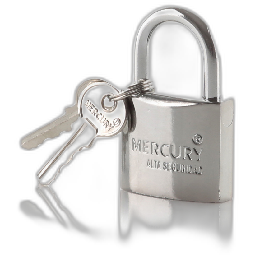 Candado cromado Mercury