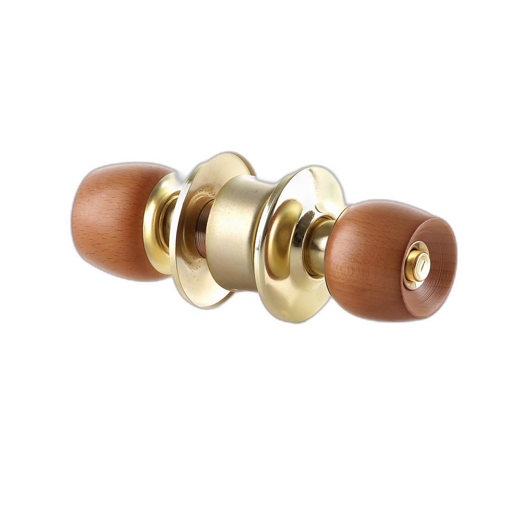 Cerradura alcoba pomo madera clara Mercury