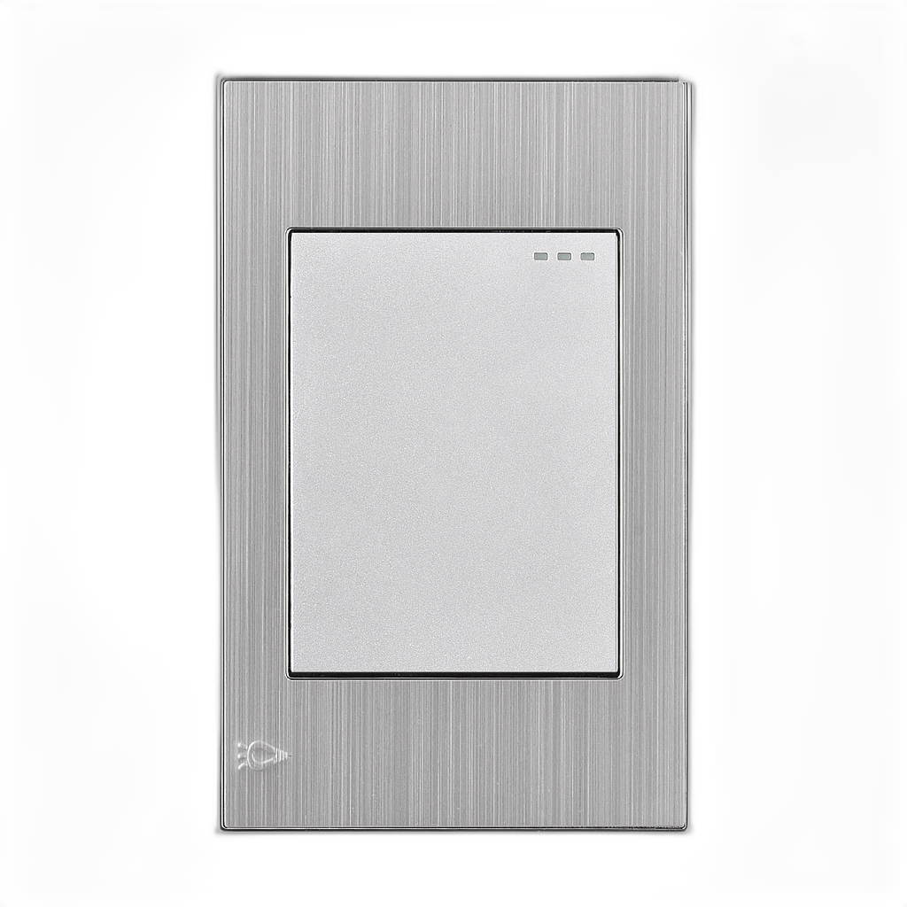 Interruptor sencillo incrustar conmutable Stainless Mercury 