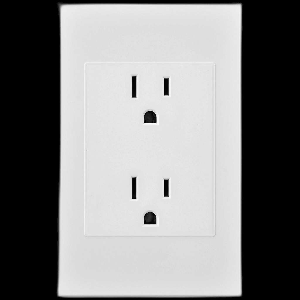 Toma doble p/tierra Premium White Mercury 