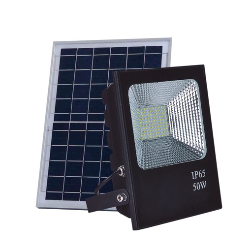 Reflector LED con panel solar