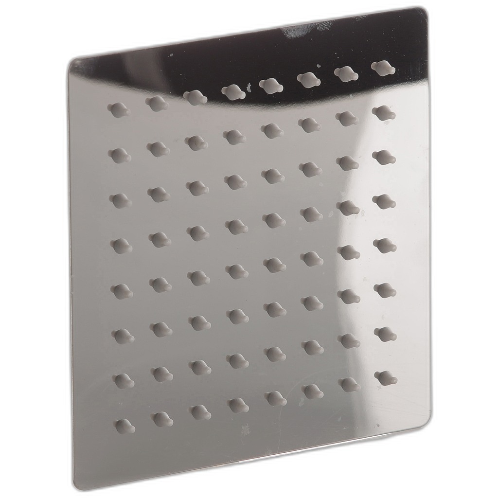 Ducha ultradelgada cuadrada 6" acero inoxidable lujo Mercury