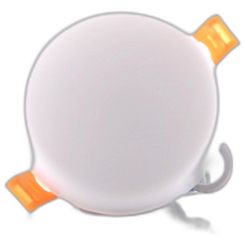 Panel LED Borde Vidrio Incrustar Redondo 18W 3 Colores