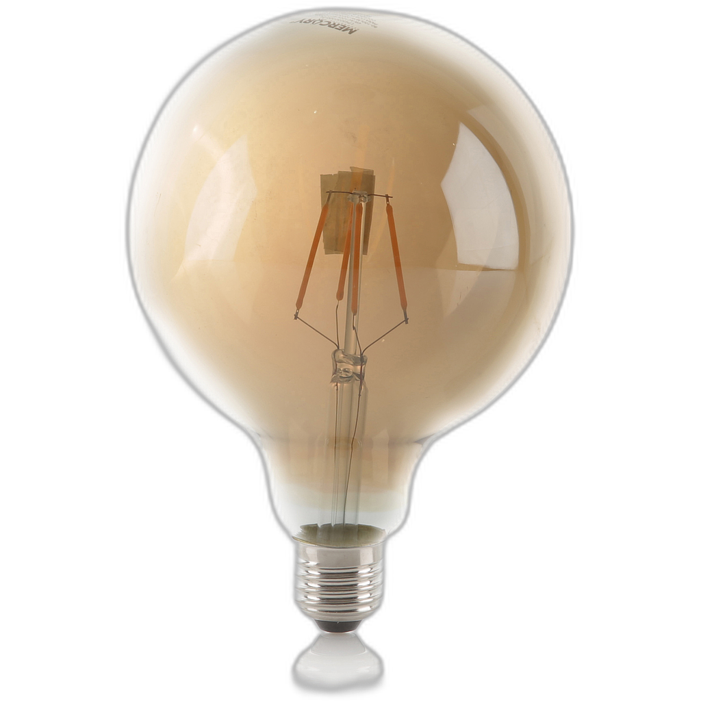 Bombillo LED E27 filamento globo 4W 2700K