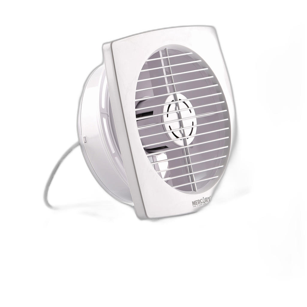 Extractor de aire 8" con rejilla blanco Mercury 