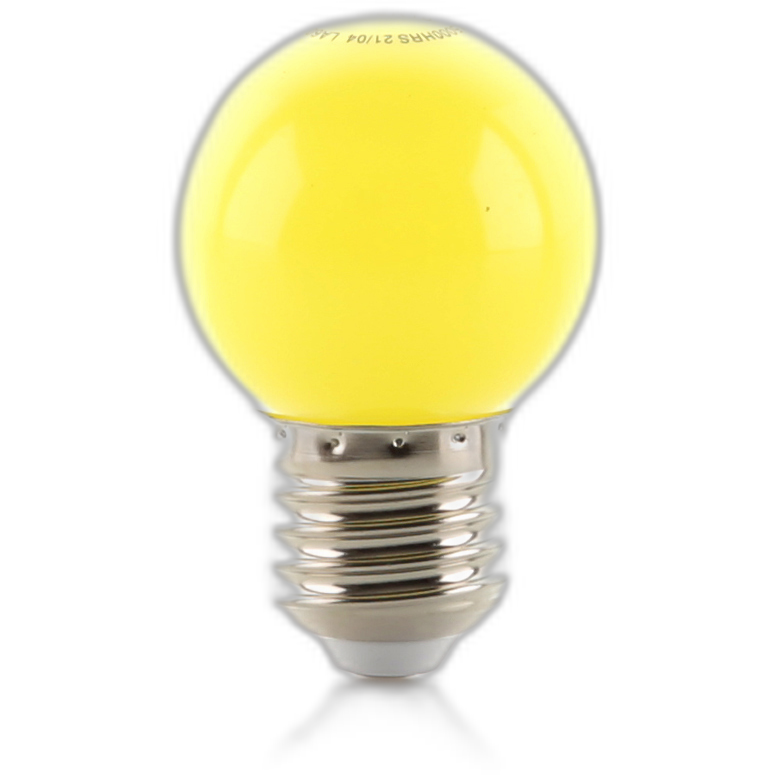 Bombillo LED E27 pinpon amarillo 1W