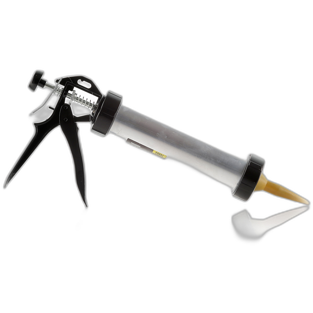 Pistola calafateo tubular gris 570gr Mercury