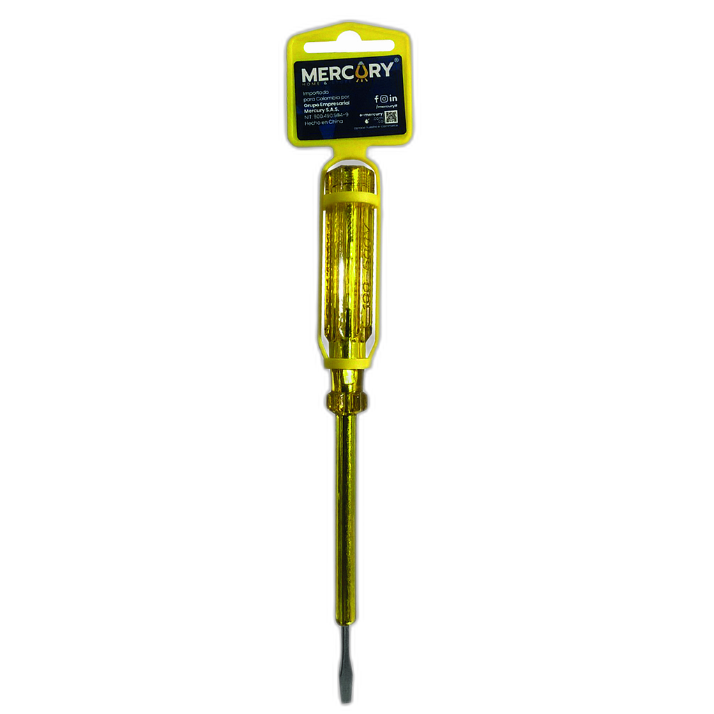 Tester probador corriente grande 190MM Amarillo Mercury