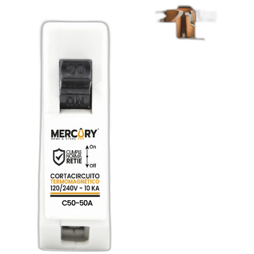 Breaker 1P Enchufable Mercury