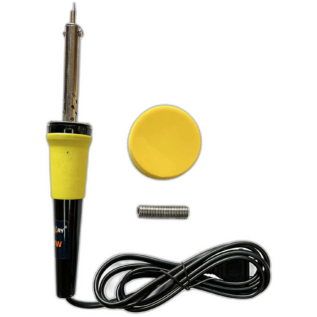 Cautin 40W kit-estudiante mango amarillo plastico Mercury