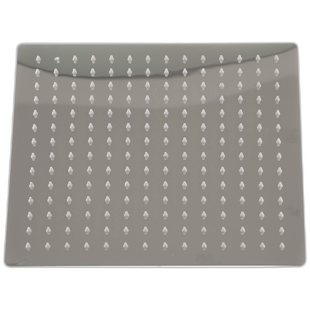 Ducha ultradelgada cuadrada 12" acero inoxidable lujo Mercury