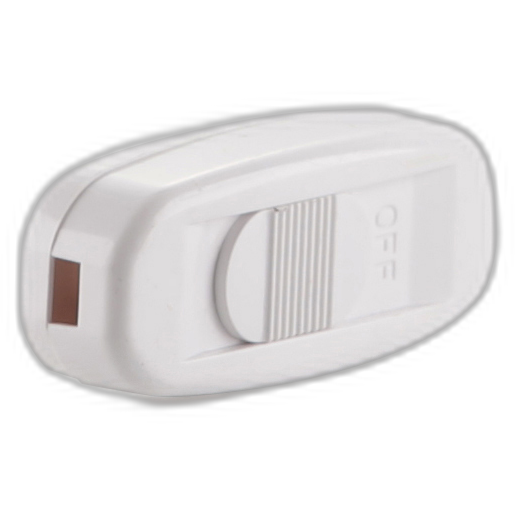 Interruptor de paso blanco corredera Mercury