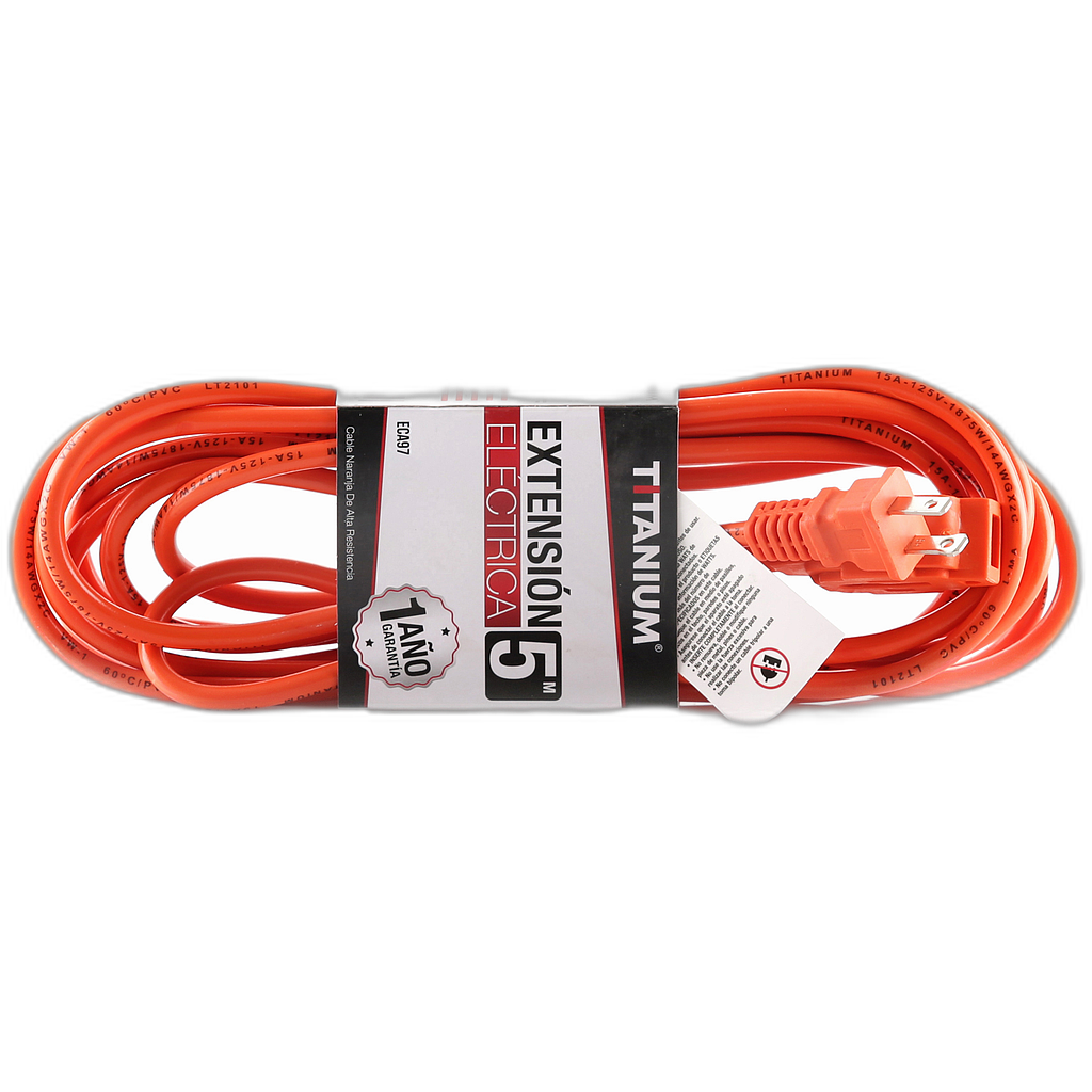 Extension electrica Naranja (5m)