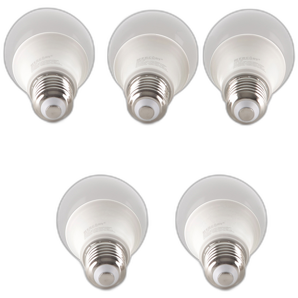 Bombillo LED 9W E27 6500K promo kit x5