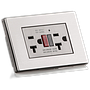 Toma doble GFCI 20A Stainless 