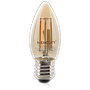 Bombillo LED E27 filamento C35 vela 4W 2700K vintage Mercury